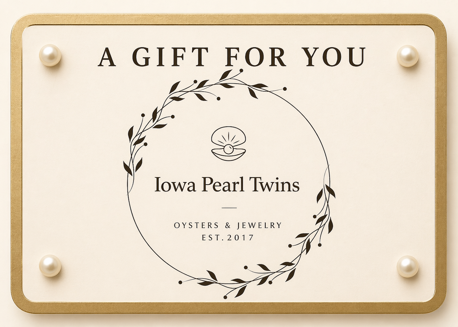 Iowa Pearl Twins & Co. Gift Card