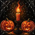 Pumpkin Night Glow Pearl-By-Number Kit
