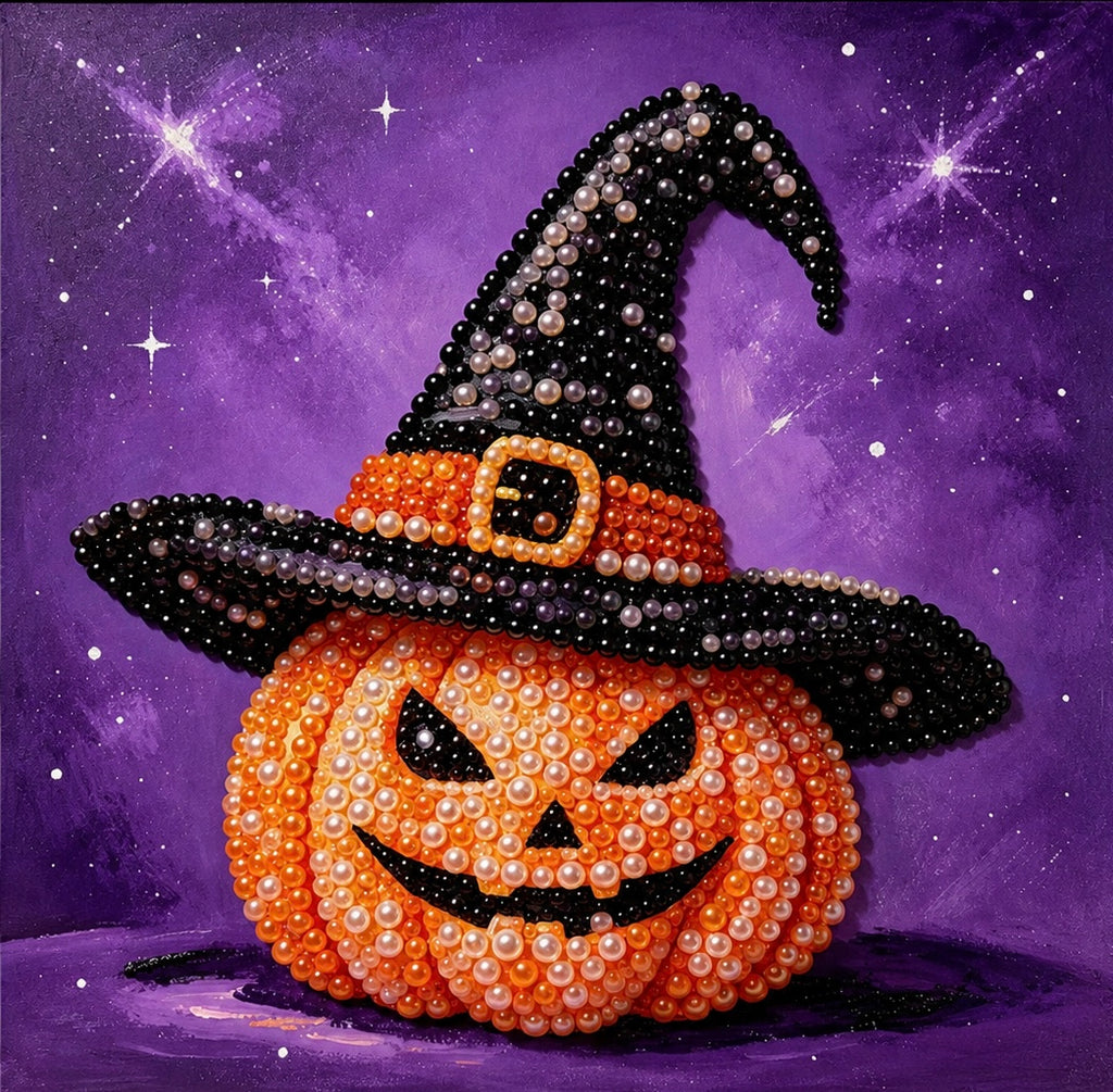 Jack O’ Witch Pearl-By-Number Kit