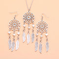 Dreamcatcher Feather Jewelry Set