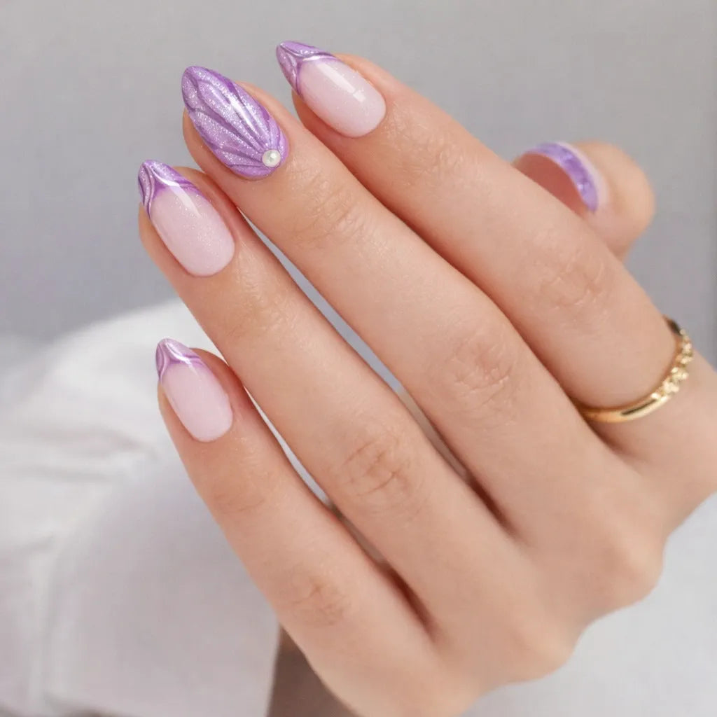 Lavender Blush Nails