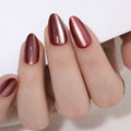Metallic Mauve Nails