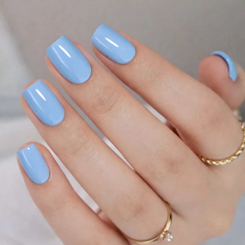 Baby Blue Nails