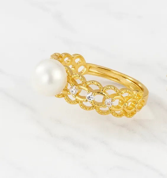 Golden Lace Ring